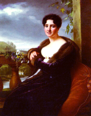 Ritratto della marchesa de Reinepont nel castello di Saint-Privat